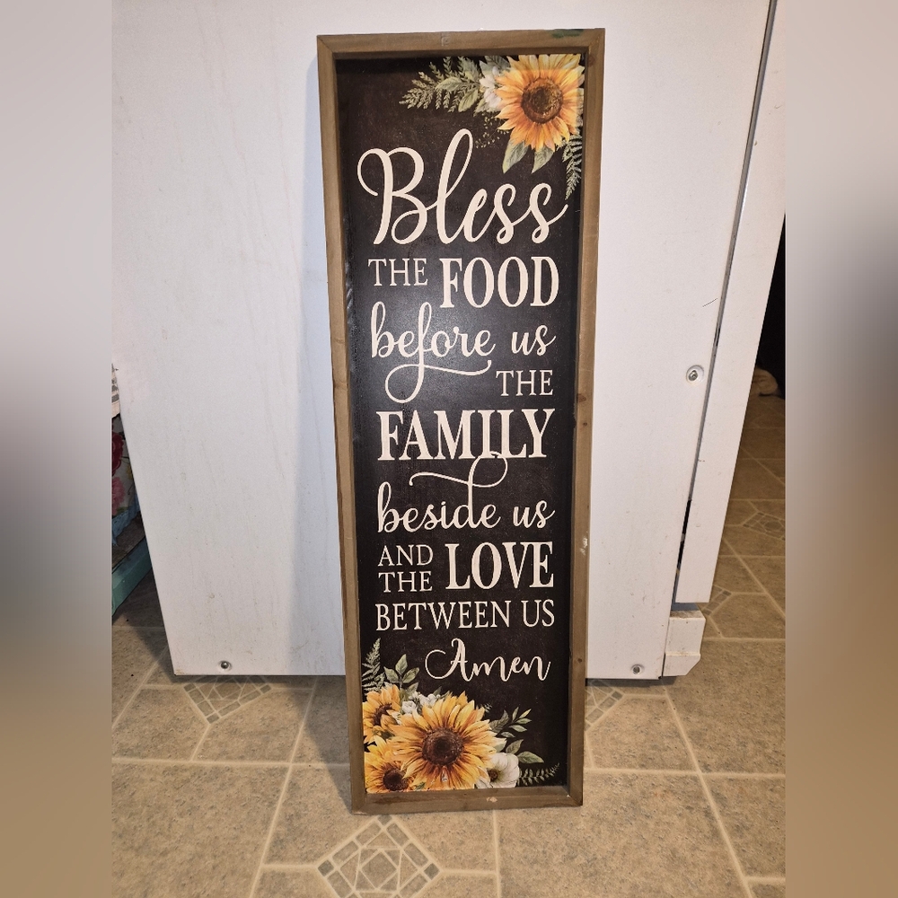Sunflower Blessing Wall Art